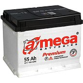 Аккумулятор A-Mega Premium 6СТ-55-А3 М5 R+
