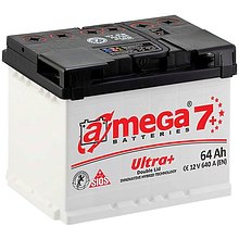Аккумулятор A-Mega Ultra+ 6СТ-64-А3 М7 R+
