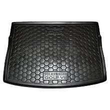 Коврик в багажник для Volkswagen Golf VII хэтчбек мягкий (Avto Gumm)