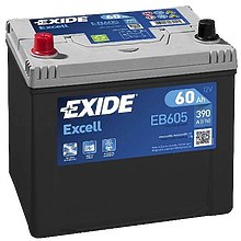 Аккумулятор Exide Excell 60Ah EB605 L+