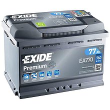 Аккумулятор Exide Premium 77Ah EA770 R+