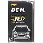 Моторное масло Mannol 7715 OEM for VW Audi Skoda 5W-30